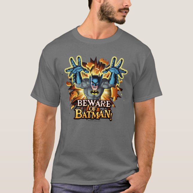 Batman | Vorsicht vor Batman T-Shirt (Vorderseite)