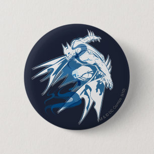Batman Water Tonal Collage Button