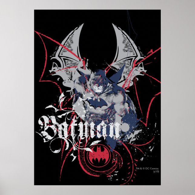 Batman Wing Collage Poster (Vorne)