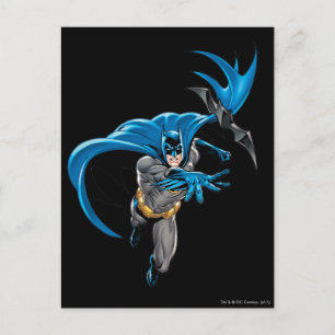 Batman wirft Batarang Postkarte