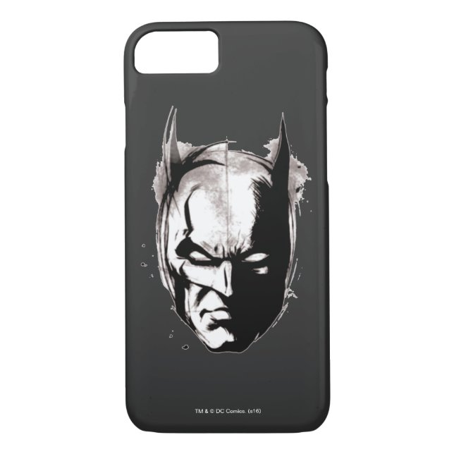 Batman Zeichnete Face Case-Mate iPhone Hülle (Rückseite)