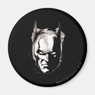Batman Zeichnete Face Magnet