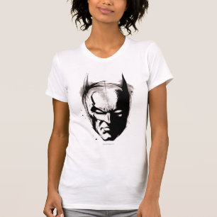 Batman Zeichnete Face T-Shirt