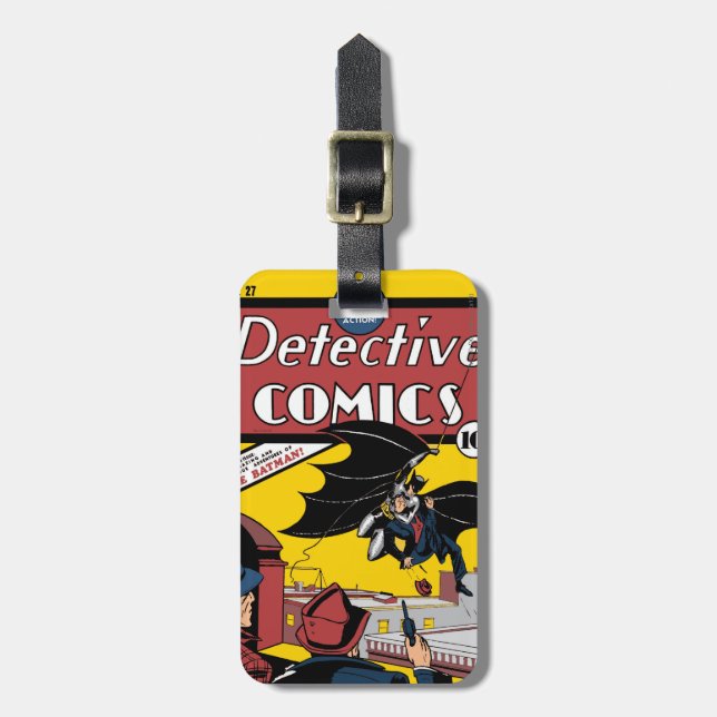 Batman's erster Auftritt Gepäckanhänger (Vorderseite vertikal)