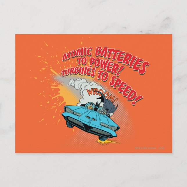 Batmobile Graphic Postkarte (Vorderseite)