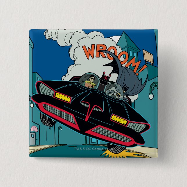 Batmobile Wroom! Button (Vorderseite)