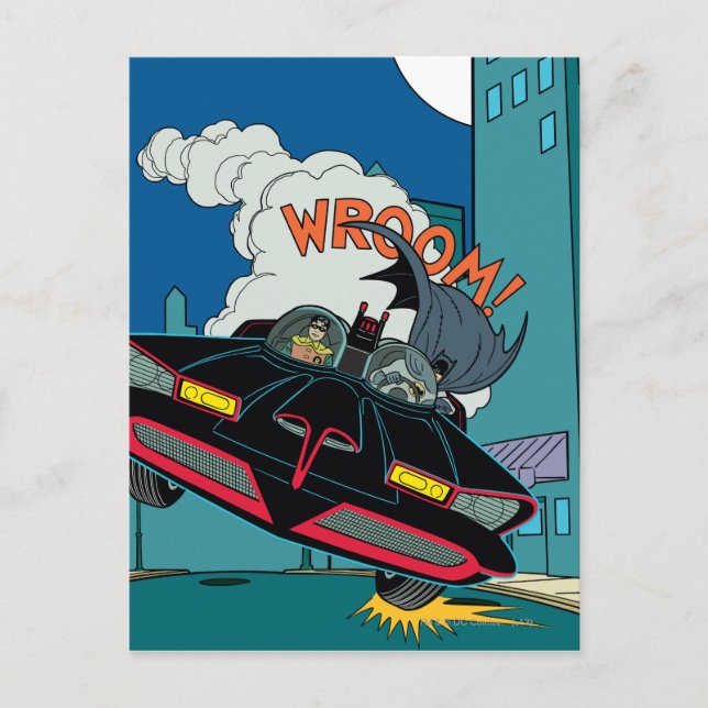 Batmobile Wroom! Postkarte (Vorderseite)