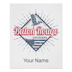 Baton Rouge City Louisiana Vereinigte Staaten USA Poster