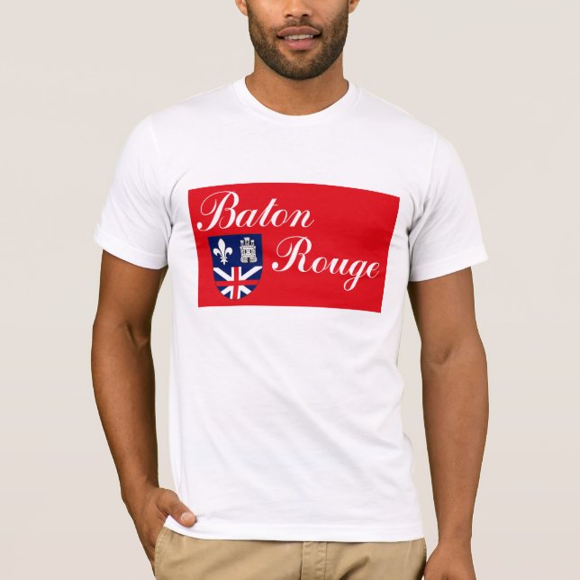 Baton-Rouge Flaggen-T - Shirt (Vorderseite)