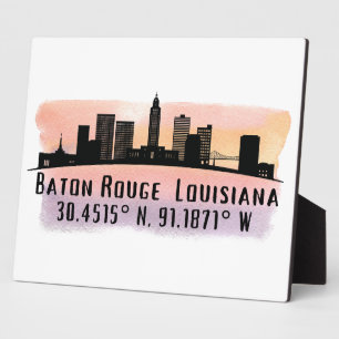 Baton Rouge LA City Skyline Fotoplatte