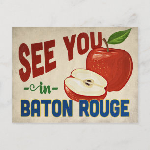 Baton Rouge Louisiana Apfel - Vintage Reise Postkarte