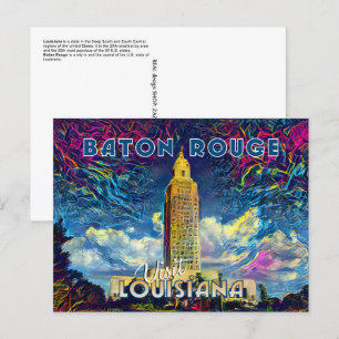 Baton Rouge, Louisiana besuchen... Postkarte