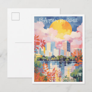 Baton Rouge Louisiana Reise Ästhetik Postkarte