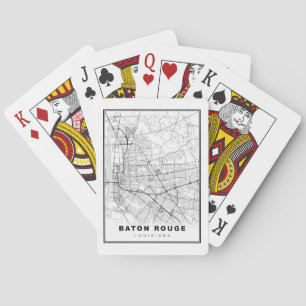 Baton Rouge Map Spielkarten