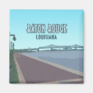 Baton Rouge Mississippi River Louisiana Magnet