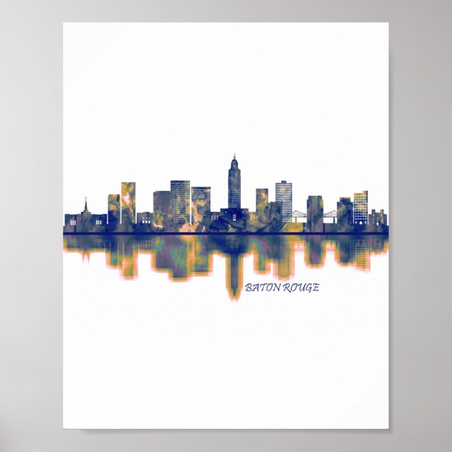 Baton Rouge Skyline Poster (Vorne)