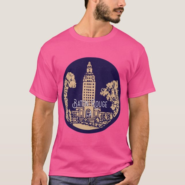 Baton Rouge Vintag Decal T-Shirt (Vorderseite)