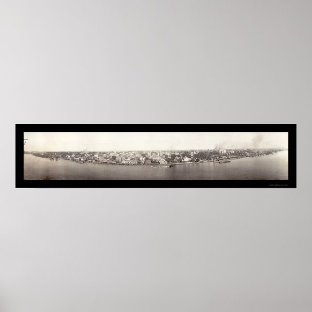 Baton Rouge Waterfront Foto 1912 Poster (Vorne)