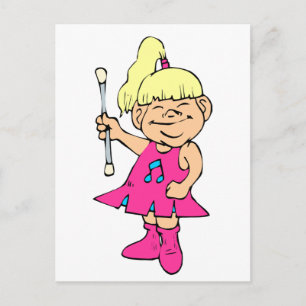 Baton Twirler Postkarte
