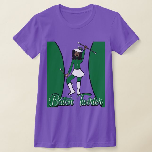 Baton Twirler T - Shirt / grün (Ablage )