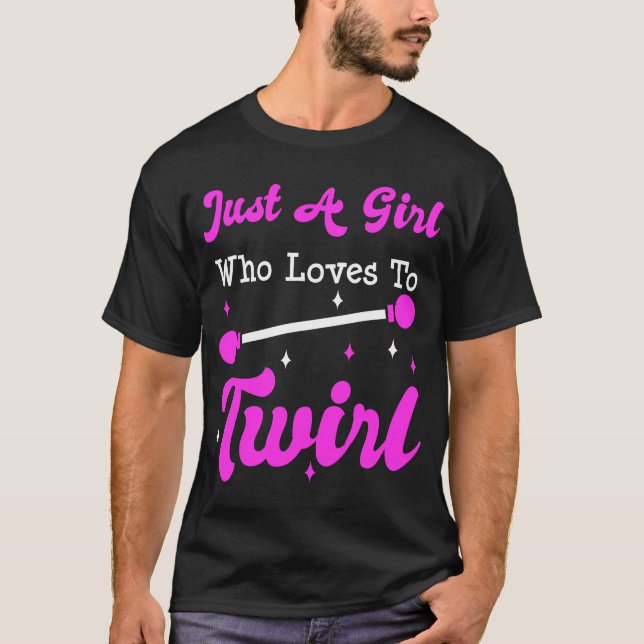 Baton Twirler Twirling Majorette Funny Gift  T-Shirt (Vorderseite)