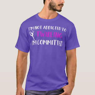 Baton Twirler verpflichtete sich, Funny Majorett z T-Shirt