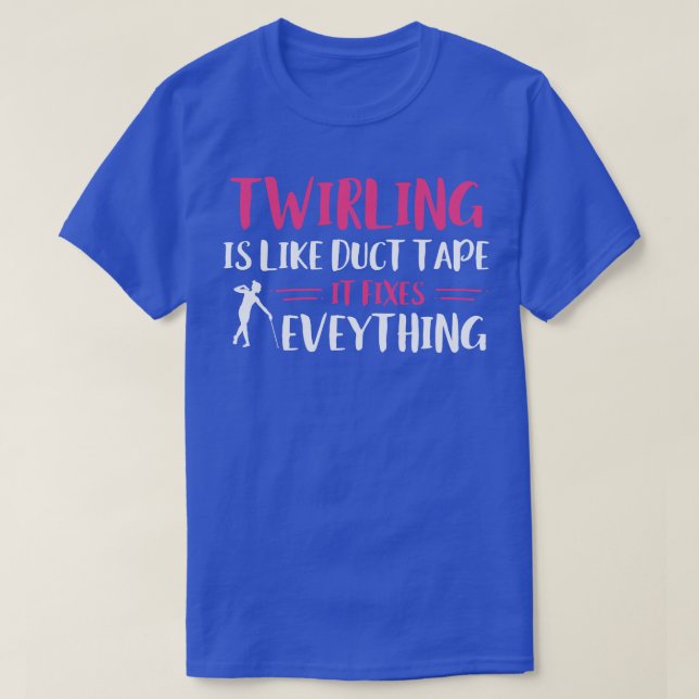 Baton Twirler wirling fixt alles Funny Majo T-Shirt (Design vorne)