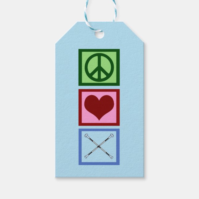 Baton Twirling Blue Geschenkanhänger (Vorderseite)