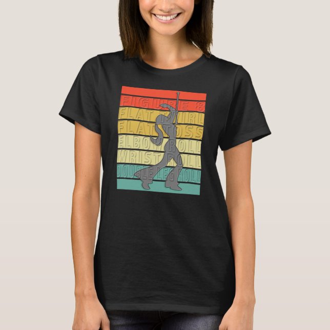 Baton Twirling Majorette Twirl Dancer Moves T-Shirt (Vorderseite)