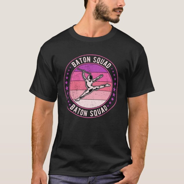 Baton Twirling Squad Majorette T-Shirt (Vorderseite)