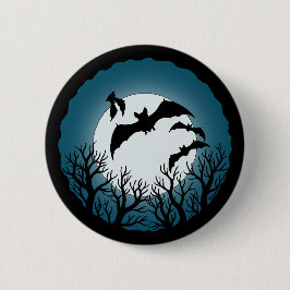 Bats and Trees Against the Moon Button