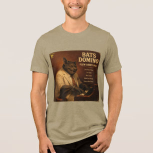 Bats Domino Album: eine Parodie Tri-Blend Shirt