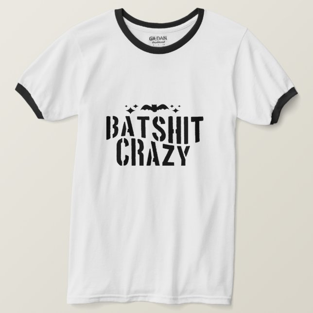 Batshit Crazy, Halloween T-Shirt (Design vorne)