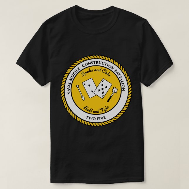 Battalion 25 (NMCB-25) T-Shirt (Design vorne)
