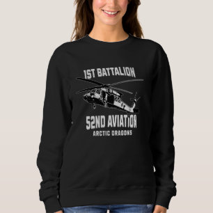 Battalion 52. Luftfahrthubschrauber Militär V Sweatshirt