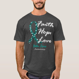 Batten Disease Awareness Glaube Hoffnung Liebe in  T-Shirt