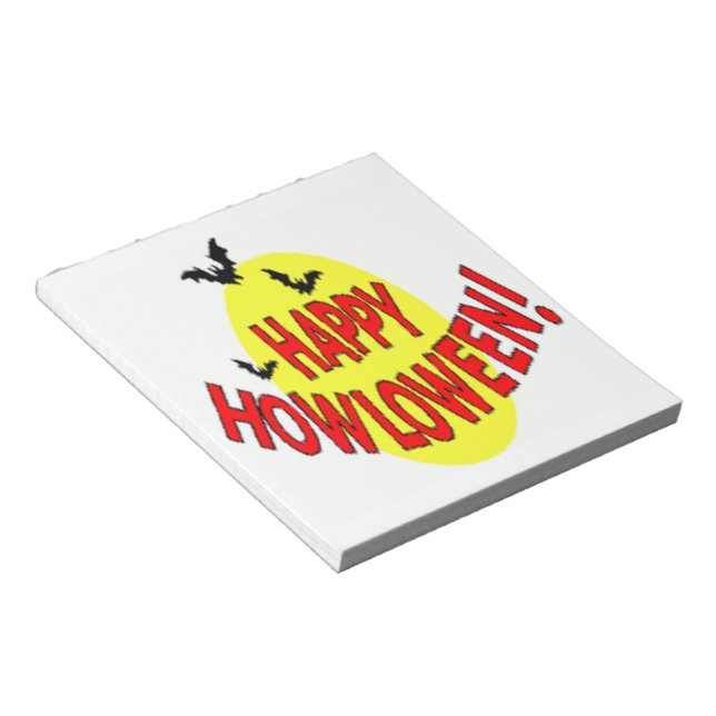 BATTEN "HAPPY HOWLOWEEN" NOTIZBLOCK (angewinkelt)