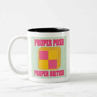 Battenberg Proper Posh Proper Britisch Zweifarbige Tasse