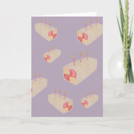 Battenburg Cake Galore Birthday Card Karte