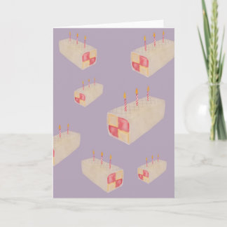 Battenburg Cake Galore Birthday Card Karte