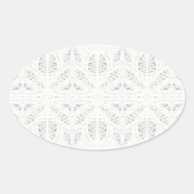 BATTENBURG LACE Oval Stickers (Vorderseite)