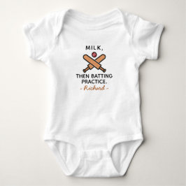 Batter Baby Shower Milch Dann Schlagtraining Crick Strampler