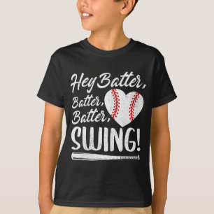 Batter Swing Baseball Herz Mama Niedlich Frauen Mo T-Shirt