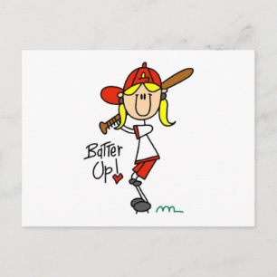 Batter Up Baseball T-Shirts und Geschenke Postkarte