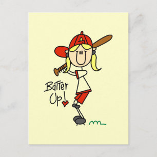 Batter Up Baseball T-Shirts und Geschenke Postkarte
