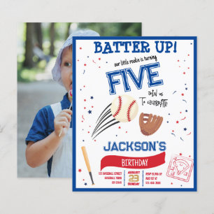 Batter Up Rookie Baseball Budget Foto Geburtstag