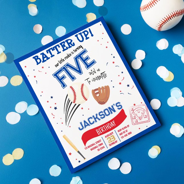Batter Up Rookie Baseball Budget Geburtstagsaufruf (Von Creator hochgeladen)