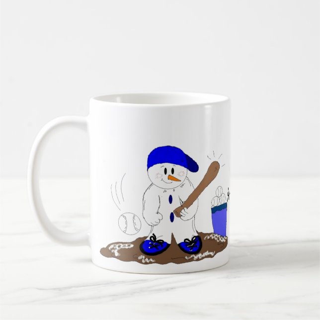 Batter Up Snowman Tasse (Links)