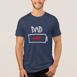 Batterie leer – Papa Tri-Blend Shirt