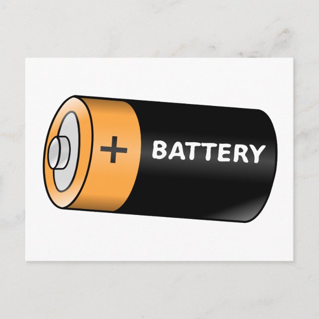 Batterie Postkarte (Vorderseite)